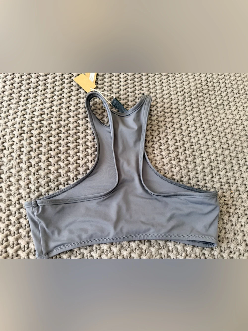 NWT Skims Gray Racerback Swim top-Neutral Gray